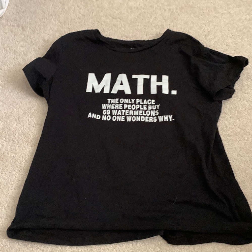 Black sarcastic tee